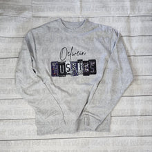 Load image into Gallery viewer, PREORDER CLOSES 5/31 (EXPECTED 6/21) OELWEIN License Plate ADULT Crew Neck Sweatshirt