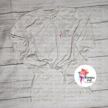 Load image into Gallery viewer, Let them Front Pocket Size Design & Back Long Sleeve Tshirt