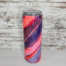 Load image into Gallery viewer, Pink/Purple/Coral Milkyway 20 oz Duo Skinny Tumbler