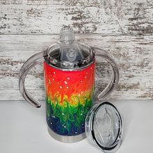 Load image into Gallery viewer, Rainbow Glow 12 oz Duo Sippy