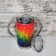 Load image into Gallery viewer, Rainbow Glow 12 oz Duo Sippy