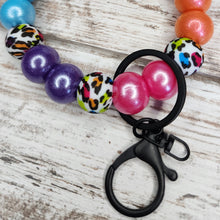Load image into Gallery viewer, Rainbow Leopard Wristlet
