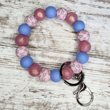 Load image into Gallery viewer, Modern Rainbow w/pearl Wristlet