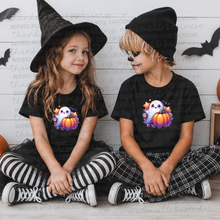 Load image into Gallery viewer, PREORDER TODDLER/YOUTH Halloween Cute Ghost Pumpkin