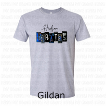 Load image into Gallery viewer, PREORDER CLOSES 6/14 (EXPECTED 6/30) HUDSON PIRATES License Plate ADULT T-shirt