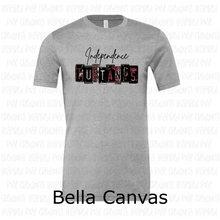 Load image into Gallery viewer, PREORDER CLOSES 6/14 (EXPECTED 6/30) INDEPENDENCE License Plate ADULT T-shirt