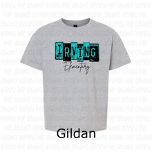 Load image into Gallery viewer, PREORDER CLOSES 6/14 (EXPECTED 6/30) IRVING ELEM License Plate YOUTH T-Shirt