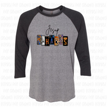 Load image into Gallery viewer, PREORDER CLOSES 6/14 (EXPECTED 6/30) JESUP License Plate ADULT 3/4 Sleeve Raglan