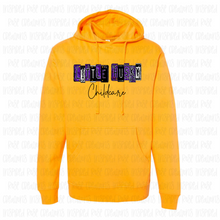 Load image into Gallery viewer, PREORDER CLOSES 6/14 (EXPECTED 6/30) LITTLE HUSKY CHILDCARE License Plate ADULT Hooded Sweatshirt