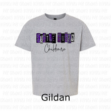 Load image into Gallery viewer, PREORDER CLOSES 6/14 (EXPECTED 6/30) LITTLE HUSKY CHILDCARE License Plate YOUTH T-Shirt