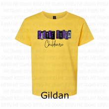 Load image into Gallery viewer, PREORDER CLOSES 6/14 (EXPECTED 6/30) LITTLE HUSKY CHILDCARE License Plate YOUTH T-Shirt