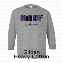Load image into Gallery viewer, PREORDER CLOSES 6/14 (EXPECTED 6/30) LITTLE HUSKY License Plate YOUTH Long Sleeve T-Shirt