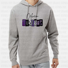 Load image into Gallery viewer, PREORDER CLOSES 7/19 (EXPECTED 8/16) OELWEIN License Plate ADULT Hooded Sweatshirt