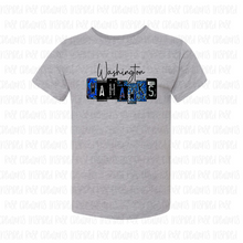 Load image into Gallery viewer, PREORDER CLOSES 6/14 (EXPECTED 6/30) WASHINGTON WAHAWKS License Plate TODDLER T-Shirt