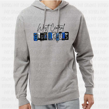 Load image into Gallery viewer, PREORDER CLOSES 6/14 (EXPECTED 6/30) WEST CENTRAL License Plate ADULT Hooded Sweatshirt