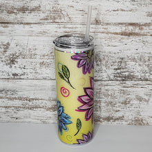 Load image into Gallery viewer, Darling Daisies 20 oz Skinny Sub Tumbler
