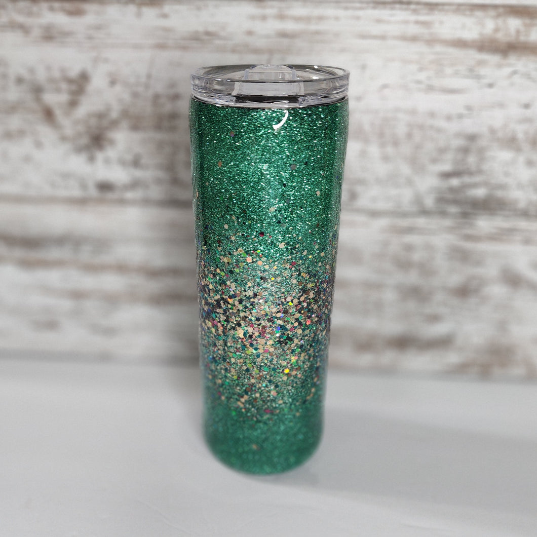 Ombre Glitter 20 oz Skinny Tumbler