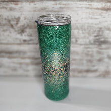 Load image into Gallery viewer, Ombre Glitter 20 oz Skinny Tumbler
