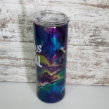 Load image into Gallery viewer, Be Curious 20 oz Skinny Tumbler
