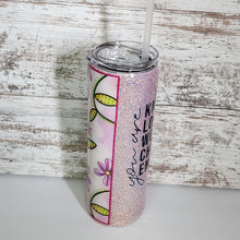 Load image into Gallery viewer, Pink &amp; Purple Petals 20 oz Skinny Tumbler
