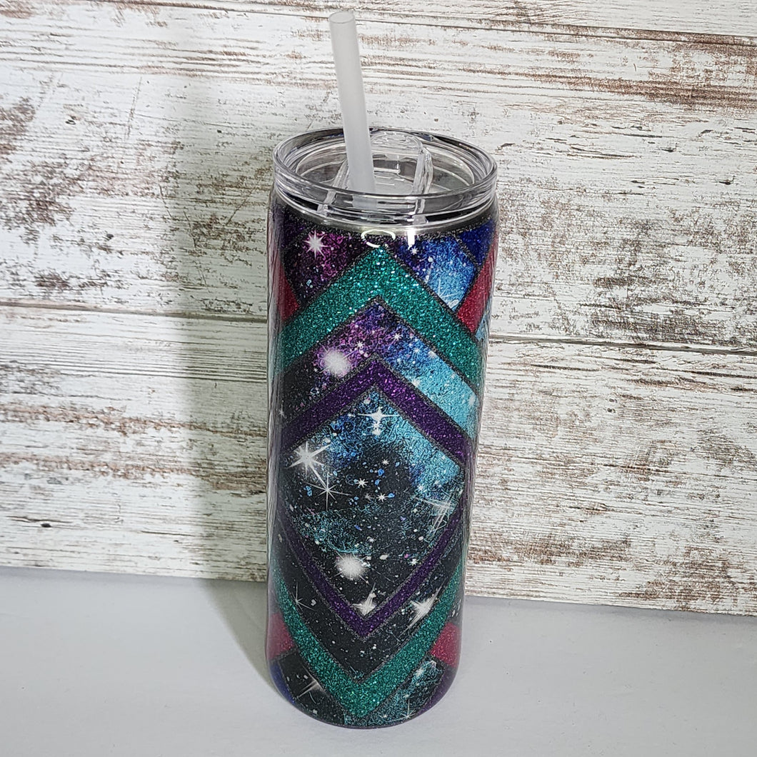 Galaxy Vibes Template 20 oz Skinny Tumbler