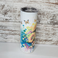Load image into Gallery viewer, Be Kind 20 oz Skinny Sub Shimmer Tumbler
