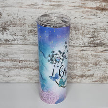 Load image into Gallery viewer, Just Breathe 20 oz Skinny Sub Tumbler

