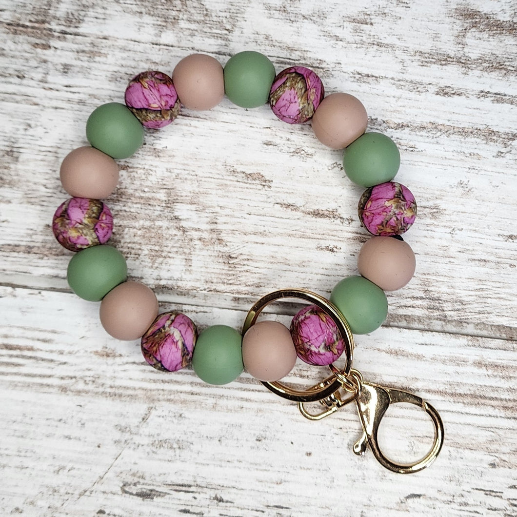 Pink Camo Wristlet
