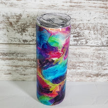 Load image into Gallery viewer, Be Stronger Alcohol Ink 20 oz Skinny Tumbler

