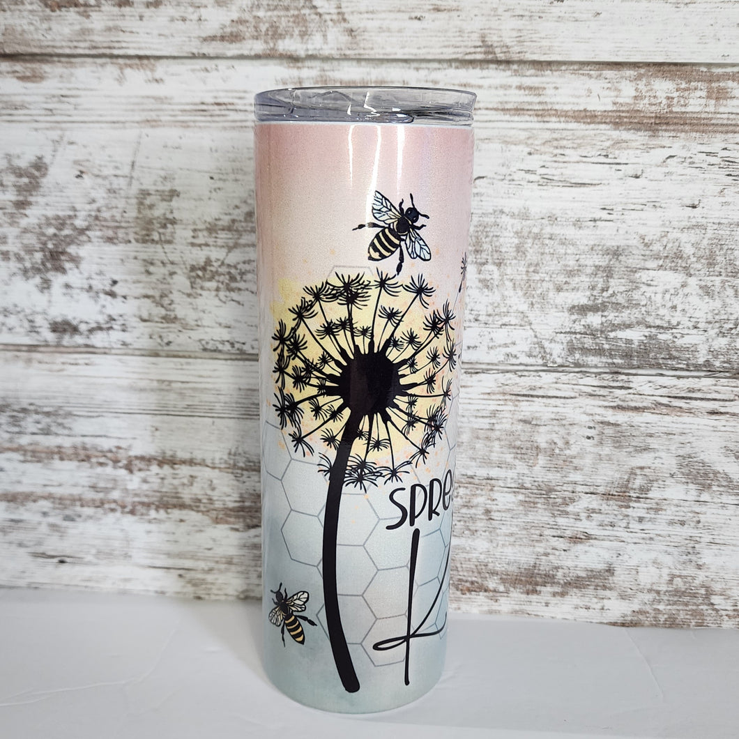Spread Kindness 20 oz Skinny Sub Shimmer Tumbler