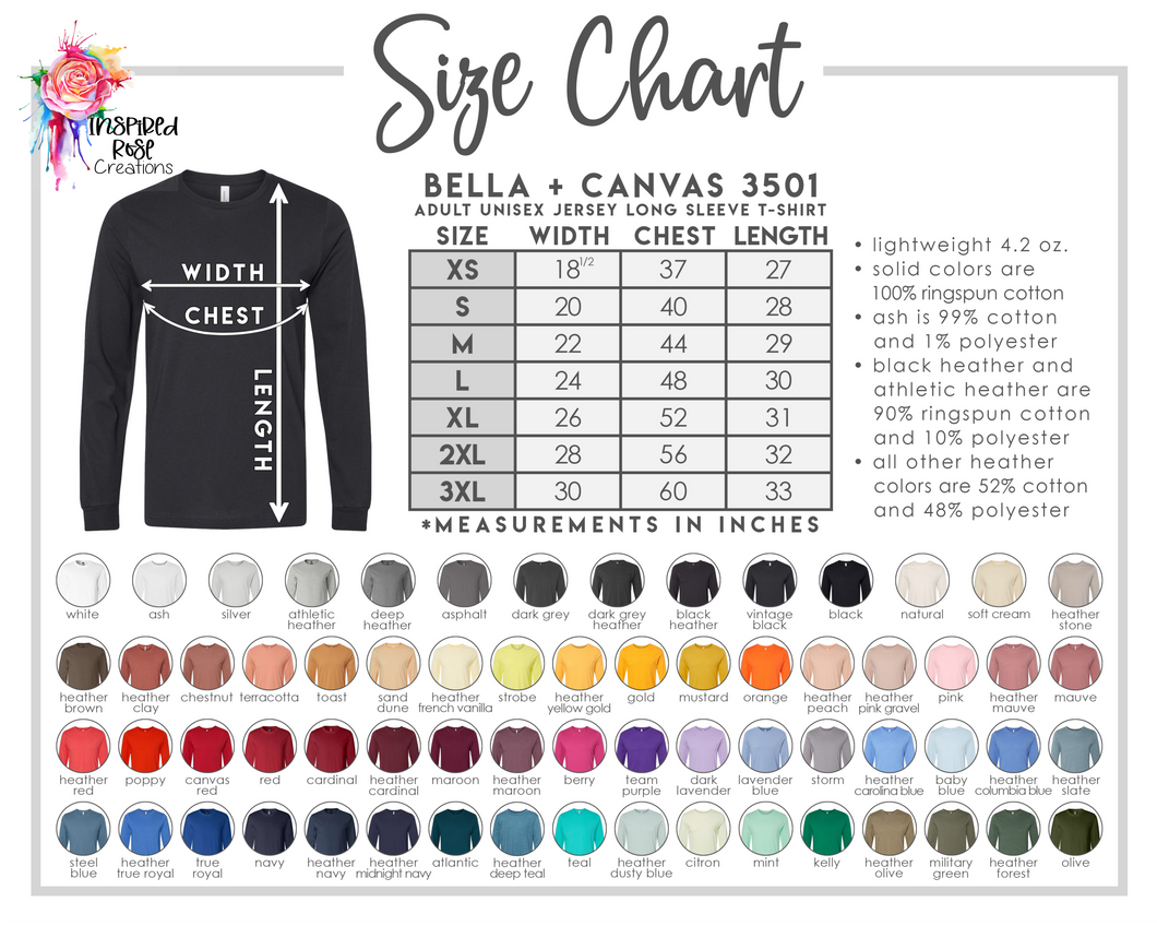 Long Sleeve - Shirt Choice