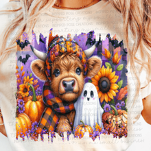 Load image into Gallery viewer, PREORDER Fall Highland Cow Ghost
