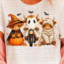 Load image into Gallery viewer, PREORDER Funny Halloween Highland Cow
