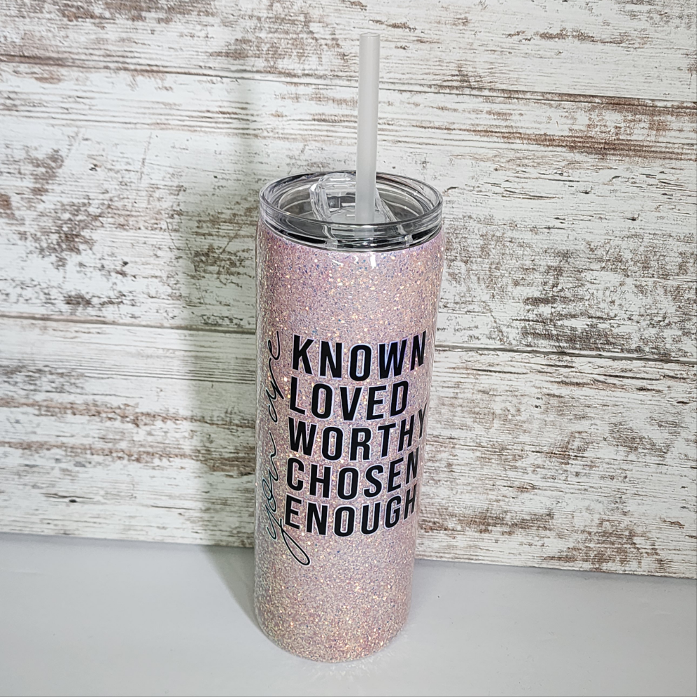 Pink & Purple Petals 20 oz Skinny Tumbler
