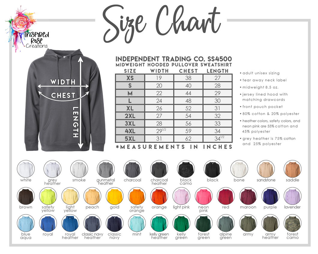 Hooded Sweatshirt - Shirt Choice