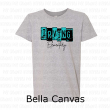 Load image into Gallery viewer, PREORDER CLOSES 6/14 (EXPECTED 6/30)  IRVING ELEM License Plate YOUTH T-Shirt
