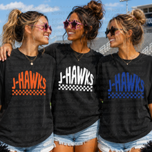 Load image into Gallery viewer, PREORDER J-Hawks Checkered Mascot
