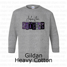 Load image into Gallery viewer, PREORDER CLOSES 6/14 (EXPECTED 6/30)  JOHNSTON License Plate YOUTH Long Sleeve T-Shirt
