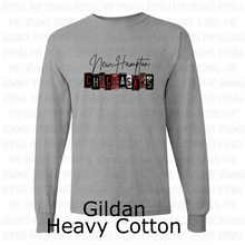 Load image into Gallery viewer, PREORDER CLOSES 6/14 (EXPECTED 6/30) NEW HAMPTON License Plate ADULT Long Sleeve T-Shirt
