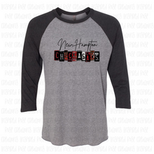Load image into Gallery viewer, PREORDER CLOSES 6/14 (EXPECTED 6/30) NEW HAMPTON License Plate ADULT 3/4 Sleeve Raglan
