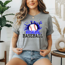 Load image into Gallery viewer, PREORDER CLOSES 6/7 (EXPECTED 6/28) Owatonna Huskies Baseball Splatter

