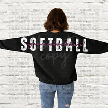 Load image into Gallery viewer, PREORDER CLOSES 6/14 (EXPECTED 6/30) Softball Mama  (No number)and Oversized Back
