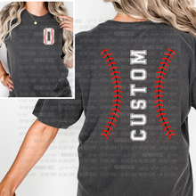 Load image into Gallery viewer, PREORDER CLOSES 6/14 (EXPECTED 6/30) CUSTOMIZABLE Baseball Stiching
