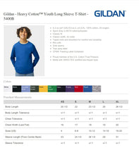 Load image into Gallery viewer, PREORDER CLOSES 6/14 (EXPECTED 6/30)  IRVING ELEM License Plate YOUTH Long Sleeve T-Shirt
