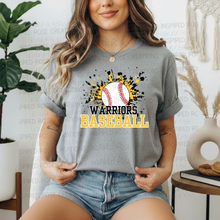 Load image into Gallery viewer, PREORDER CLOSES 6/14 (EXPECTED 6/30) Warriors Baseball Splatter
