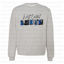 Load image into Gallery viewer, PREORDER CLOSES 6/14 (EXPECTED 6/30) WEST CENTRAL License Plate ADULT Crew Neck Sweatshirt
