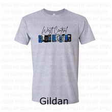 Load image into Gallery viewer, PREORDER CLOSES 6/14 (EXPECTED 6/30) WEST CENTRAL License Plate ADULT T-shirt

