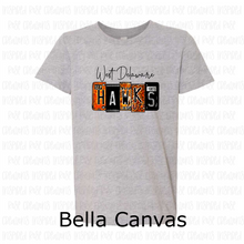 Load image into Gallery viewer, PREORDER CLOSES 6/14 (EXPECTED 6/30) WEST DELAWARE License Plate YOUTH T-Shirt
