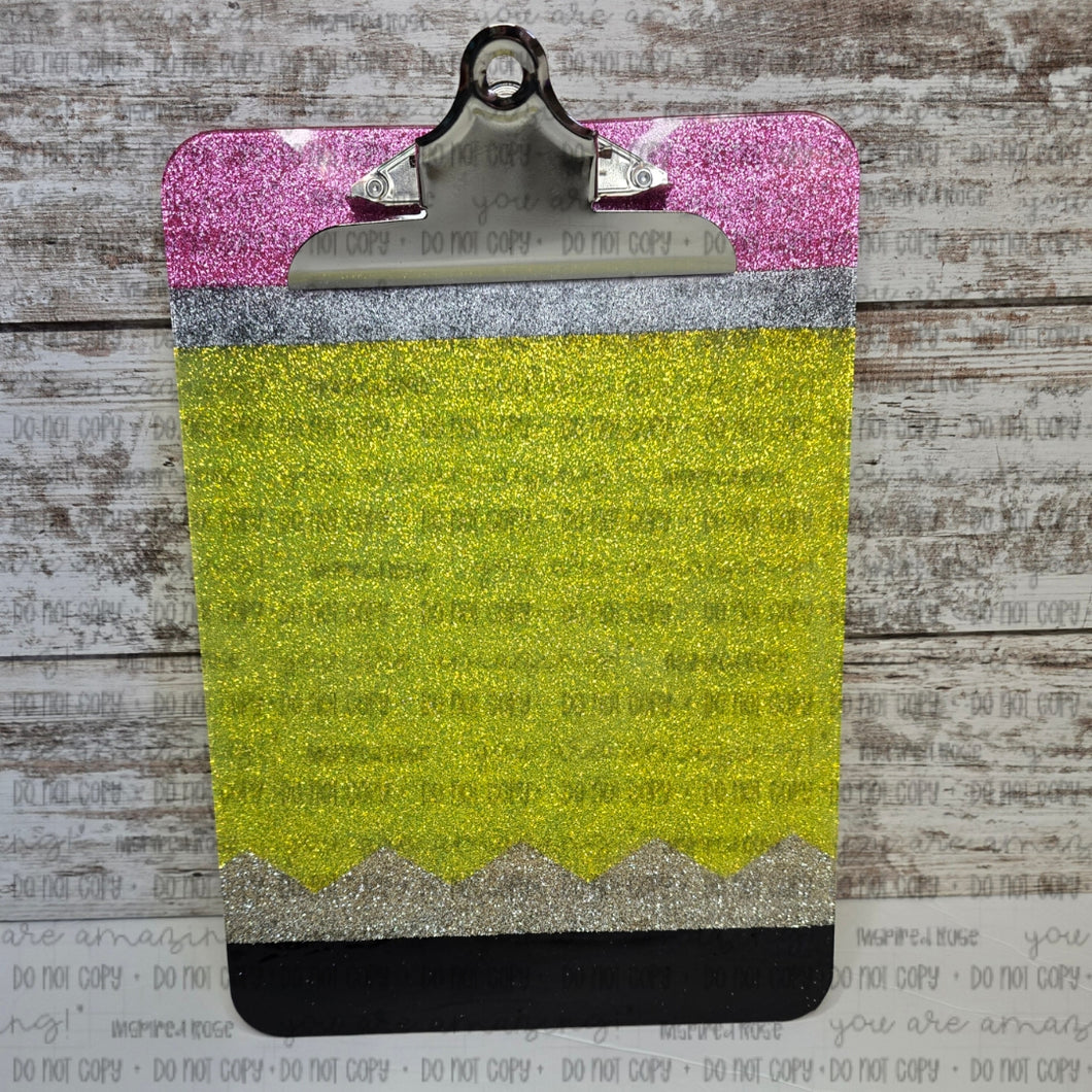 Pencil Acrylic Clipboard