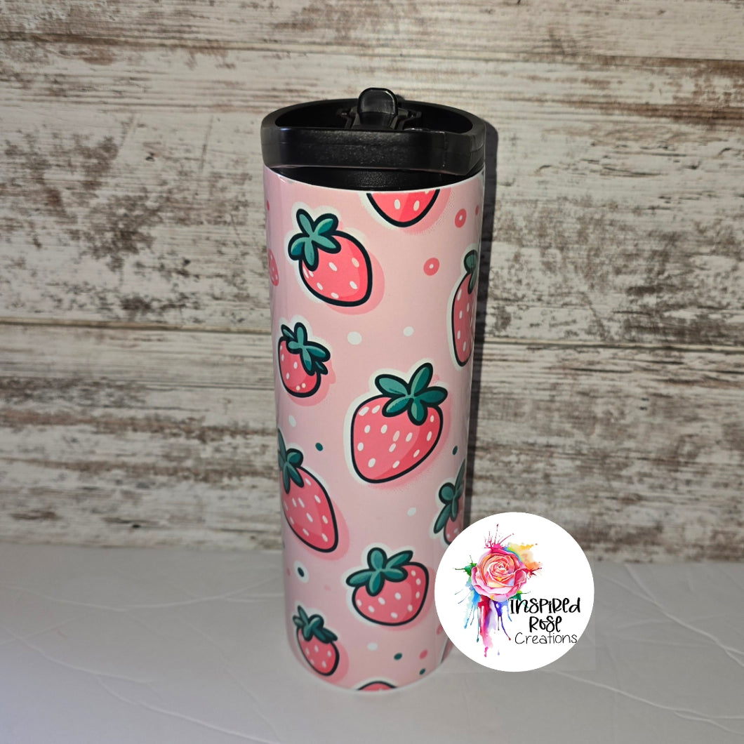 PREORDER 20 oz Skinny Sub Tumbler Strawberries